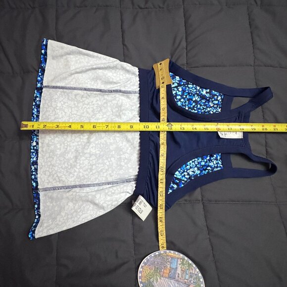 High Neck Zip Front Racerback Tankini Swimsuit Top - Size: 4 Long - NWT - Picture 11 of 12